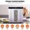 Deshydrateur daliments Autrucker 10 Plateaux 1000W Temp Digital