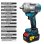 Llave de Impacto Autrucker 2000 Nm 18V Sin Escobillas con 2 Baterías 3.0Ah y Maletín