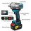Llave de Impacto Autrucker 2000 Nm 18V Sin Escobillas con 2 Baterías 3.0Ah y Maletín