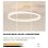 Plafon Lampada da soffitto Autrucker Nordico 25W 40cm Regolabile