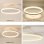 Plafon Lampada da soffitto Autrucker Nordico 25W 40cm Regolabile