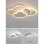 Plafón LED Autrucker Nube 42W Regulable con Mando 52cm Blanco