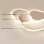 Plafón LED Autrucker Nube 42W Regulable con Mando 52cm Blanco