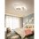 Plafón LED Autrucker Nube 42W Regulable con Mando 52cm Blanco