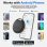 Pack 4 Localizadores Bluetooth Tisotec LocaTag Google Find Hub IP67