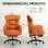 Chaise Welltin 90°-135° accoudoirs tournants
