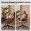 Chaise de bureau Welltin 90-135 repos bras tournants simili cuir marron