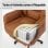 Chaise de bureau Welltin 90-135 repos bras tournants simili cuir marron