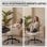 Chaise de bureau Welltin 90°-135°, accoudoirs pivotants, cuir synthétique blanc