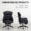 Chaise de bureau Welltin 90°-135° avec accoudoirs pivotants en cuir synthétique