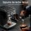 Espressomaschine HiBREW H10A Edelstahl 1,8L 20 Bar programmierbar Kaltbrühmodus