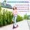 Patinete elétrico Welltin 120W 10km/h Autonomia 6km LED Plegável Vermelho