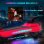 Patinete elétrico Welltin 120W 10km/h Autonomia 6km LED Plegável Vermelho