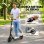 Patinete eléctrico Welltin plegable 5,1 kg 100 kg triple amortiguación doble freno
