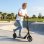 Patinete eléctrico Welltin plegable 5,1 kg 100 kg triple amortiguación doble freno