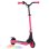 Patinete elétrico Welltin 120W autonomia 6km rodas 5,5" LED rosa dobrável