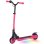 Patinete elétrico Welltin 120W autonomia 6km rodas 5,5" LED rosa dobrável