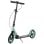 Patinete plegable Welltin doble frenado suspensión ruedas 20 cm verde