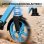 Klappbarer Welltin Scooter Aluminium 20 cm Räder Doppelbremse Blau