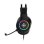 Auriculares Deltaco Gaming GAM-168 con cable USB, iluminación multicolor y micrófono para juego negro