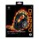 Auriculares Deltaco Gaming GAM-168 con cable USB, iluminación multicolor y micrófono para juego negro