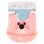 Babero de Silicona STOR Rosa con Bolsillo Atrapamigas