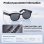Autrucker Gafas Inteligentes Cámara 4K IA Altavoces Fotocromáticas Negras