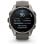 Garmin fēnix 9 GPS Bluetooth Wi-Fi 43mm Titanio con correa de silicona en gris