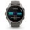 Garmin fēnix 9 GPS Bluetooth Wi-Fi 43mm Titanio con correa de silicona en gris