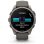 Garmin fēnix 9 GPS Bluetooth Wi-Fi 47mm Titanio con correa de silicona en gris