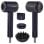 Ionen Föhn WEBBER 05HD-1698 1600W 3 Temperaturstufen 3 Geschwindigkeiten Diffusor Konzentrator Blau Gold