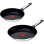 Emotion+ Pfannen Set aus Edelstahl 18/10 Keramik Antihaft Induktion 24/28 cm