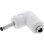 Adaptador DC InLine 90 deg Branco
