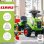 Tracteur a pedales Falk Claas - Volant et remorque