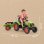 Pedal-Traktor Falk Claas Arion 430 mit Anhanger