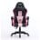 Chaise de bureau NASA Noir/Rose avec tete et accoudoirs reglables
