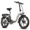 Bicicleta elétrica Fafrees F20 250W 36V 18Ah pneus 20" branco