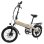 Bicicleta eléctrica ORLMS S9F 500W 48V 13Ah 20" Crema