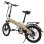 Bicicleta eléctrica ORLMS S9F 500W 48V 13Ah 20" Crema