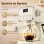 Cafetière expresso semiautomatique Rolipo 1350W 20 Bars 1,2 L avec buse vapeur