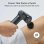 Pistola de masaje Mytrex Rebive Ex Fit negra brazo ajustable 5 niveles