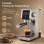 Cafetière expresso semiautomatique Gvatzyl 1,2L 20 Bars avec buse vapeur