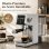 Cafetière expresso semiautomatique Gvatzyl 1,2L 20 Bars avec buse vapeur
