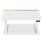 Mesa Gaming Alpha Gamer Zorya 140cm Acier et MDF RGB Blanc