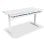 Mesa Gaming Alpha Gamer Zorya 140cm Acier et MDF RGB Blanc