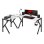Mesa Gaming Huzaro Hero 154 cm Fibre de carbone Acier inoxydable Blanc