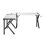 Mesa Gaming Huzaro Hero 154 cm Fibre de carbone Acier inoxydable Blanc
