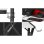 Mesa Gaming Huzaro Hero 154 cm Fibre de carbone Acier inoxydable Blanc