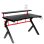 Mesa Gaming Huzaro Hero 116cm Fibre de carbone avec gestion des câbles