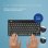 Tastatur R-Go Tools Compact Break kabellos mit Pausensoftware Italienisch
